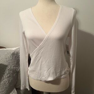 Beyond Yoga Wrap Party Top